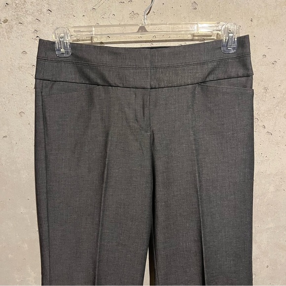 Express Editor Pants 6R Flare Legs Low Rise Gray Business Career - Picture 2 of 10